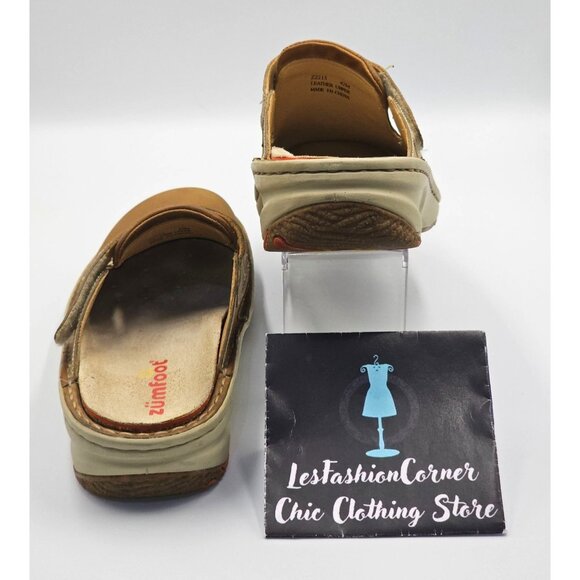 Zumfoot Women's Brown Leather Slip-On Clog Size 11.5 (42M) 2534 - Picture 6 of 16